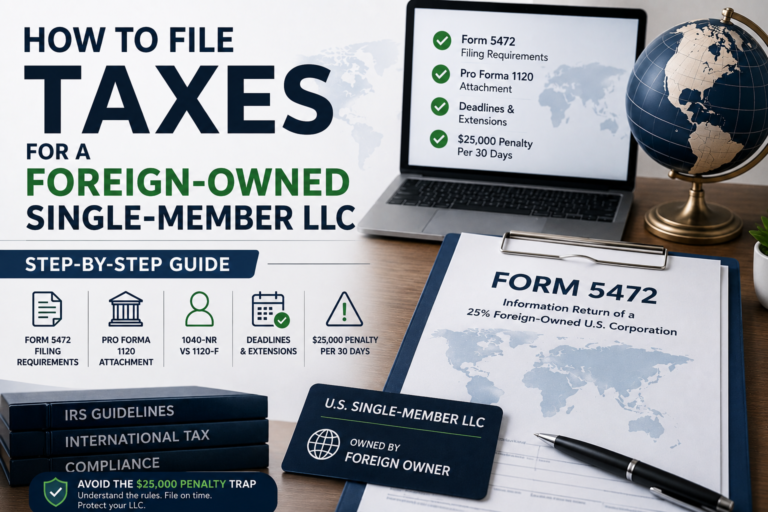 How to File Taxes for a Foreign-Owned Single-Member LLC (Step-by-Step 2026)