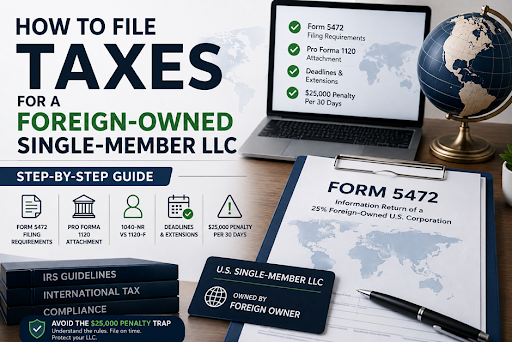 How to File Taxes for a Foreign-Owned Single-Member LLC (Step-by-Step 2026)
