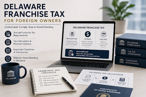 Delaware franchise tax foreign owner guide